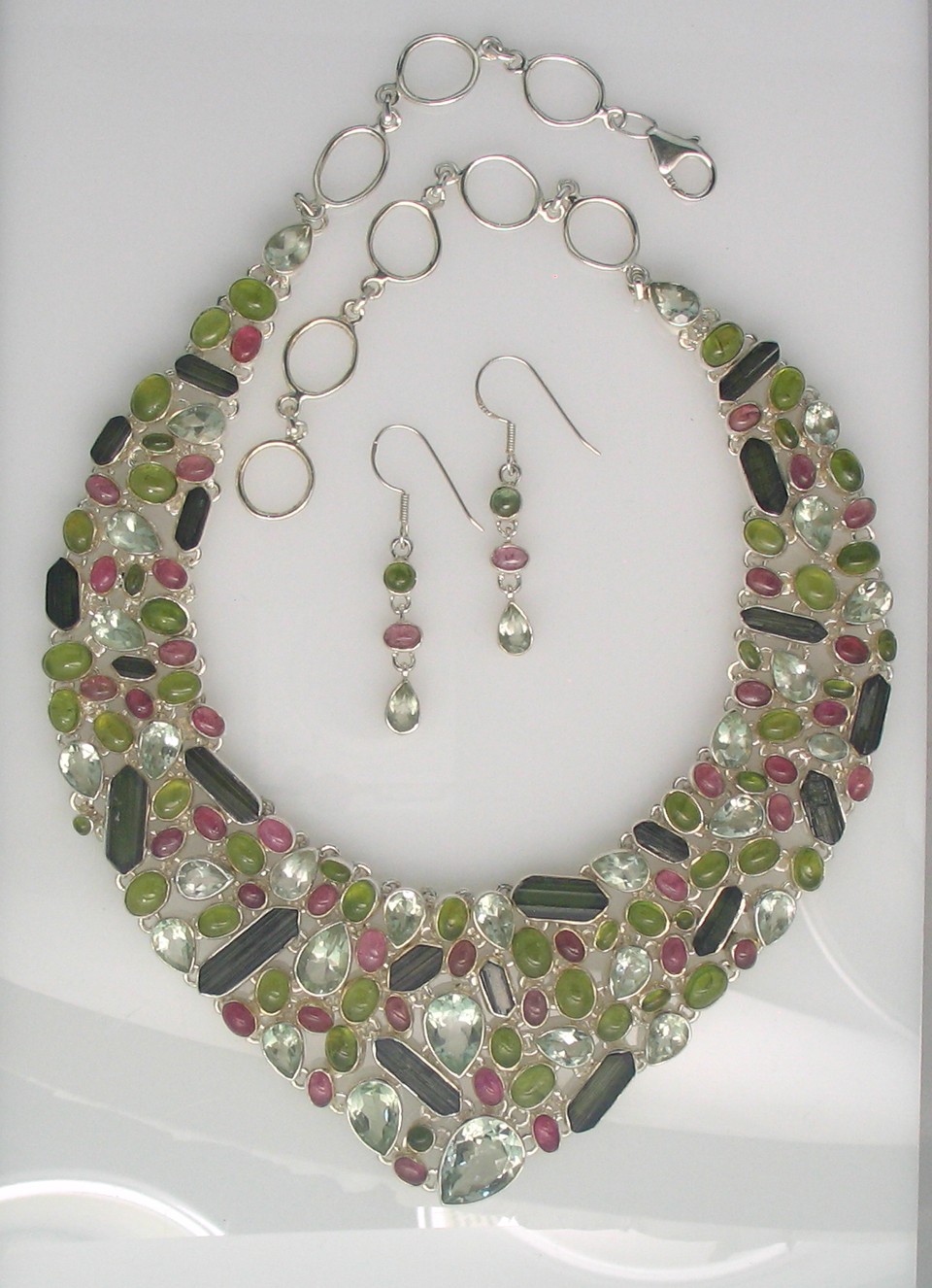 IGB SET-018 TM GAM  (Tourmaline & Green Amethyst)